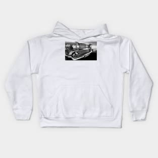 1958 Chevrolet Impala B/W Kids Hoodie